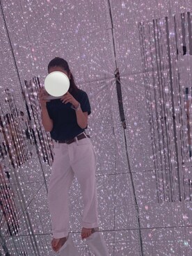 「BEN DAVIS（ベンデイビス）のアイテム（パンツ）」を使った、まさん（レディース・151cm）の夏コーディネート