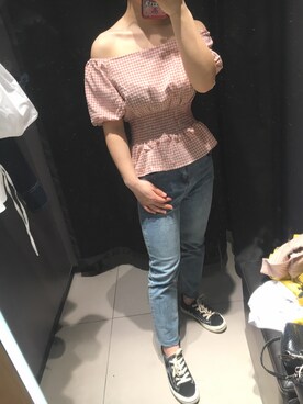 「URBAN RESEARCH（アーバンリサーチ）のアイテム（チューブトップ）」を使った、Olive さん（レディース・155cm）の春コーディネート