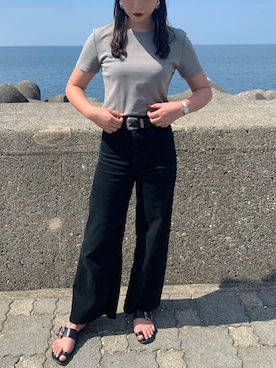 「H&M（エイチ・アンド・エム）のアイテム（腕時計）」を使った、Miyuさん（レディース・165cm）の夏コーディネート