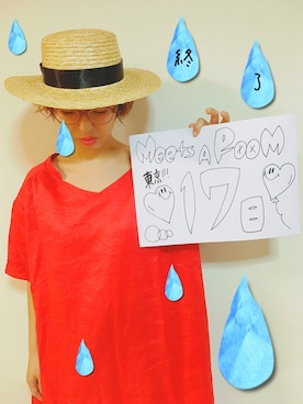 「MEETS A ROOMカウントアップ」｜824さん（レディース・158cm）の夏コーディネート