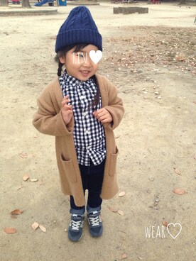 Rin♡さん(キッズ・100cm)の冬コーディネート