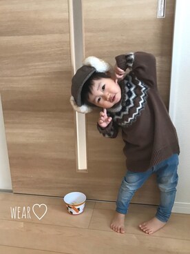 Rin♡さん（キッズ・100cm）の秋コーディネート