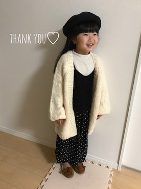 Rin♡さん（キッズ・110cm）の冬コーディネート