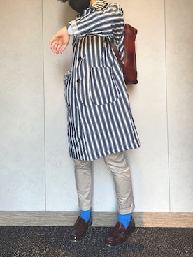 「靴下チラ見せ」｜「アイテム（ジャケット/アウター）」を使った、silverspurさん（メンズ・169cm）の春コーディネート