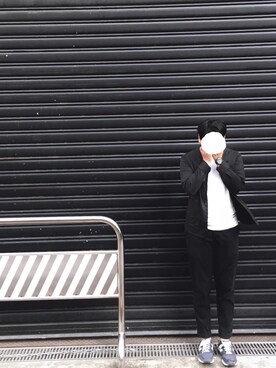 「AAA（トリプルエー）のアイテム（トップス）」を使った、J.Yungさん（メンズ・168cm）の春コーディネート