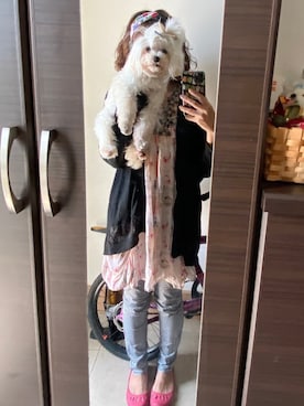 「ScoLar（スカラー）のアイテム（財布/小物）」を使った、kacokoさん（レディース・155cm）の春コーディネート