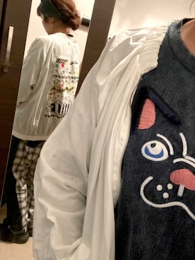 「ScoLar（スカラー）のアイテム（ジャケット/アウター）」を使った、kacokoさん（レディース・155cm）の春コーディネート