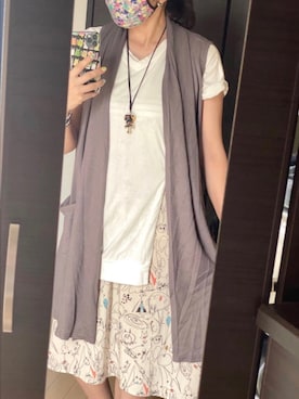 「ScoLar（スカラー）のアイテム（財布/小物）」を使った、kacokoさん（レディース・155cm）の夏コーディネート