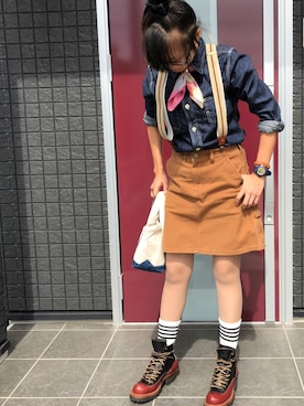 「WHITE'S BOOTS（ホワイツブーツ）のアイテム」を使った、AyamiyakEさん（レディース・160cm）の秋コーディネート