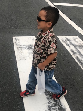 「UES（ウエス）のアイテム（パンツ）」を使った、AyamiyakEさん（レディース・158cm）の秋コーディネート