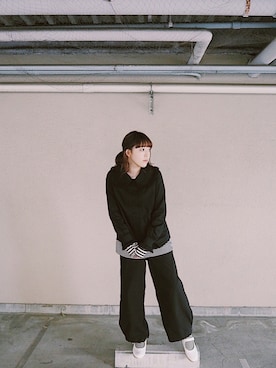 「keisuke kanda（ケイスケカンダ）のアイテム（トップス）」を使った、もりろさん（レディース・156cm）の春コーディネート