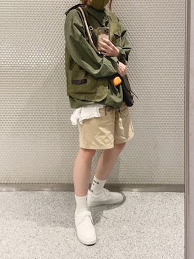 「アイテム（ソックス/靴下）」を使った、もりろさん（レディース・156cm）の秋コーディネート