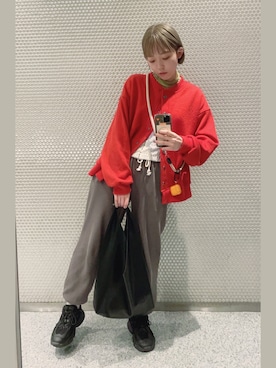 「アイテム（ノーカラージャケット）」を使った、もりろさん（レディース・156cm・20代）の秋コーディネート