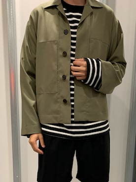 「markaware（マーカウェア）のアイテム（トップス）」を使った、shinshin7111さん（メンズ・175cm）の春コーディネート