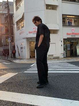 「markaware（マーカウェア）のアイテム（トップス）」を使った、shinshin7111さん（メンズ・175cm）の春コーディネート