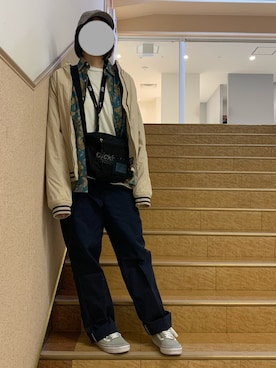 「TOMMY HILFIGER（トミーヒルフィガー）のアイテム（ノーカラージャケット）」を使った、kさん（レディース・167cm）の春コーディネート