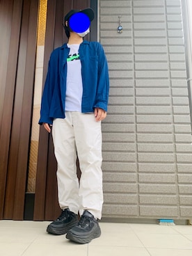 「SUGAR CANE（シュガーケーン）のアイテム」を使った、kさん（レディース・167cm）の秋コーディネート