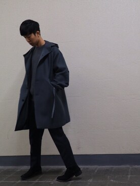 「ALLEGE（アレッジ）のアイテム（その他アウター）」を使った、SAKUMAAさん（メンズ・178cm）の冬コーディネート