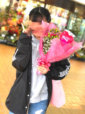 「SANTA CRUZ（サンタクルーズ）のアイテム（ナイロンジャケット）」を使った、あいぽ。さん（レディース・151cm）の秋コーディネート