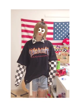 「XL」｜おざさん（レディース・151cm）の夏コーディネート