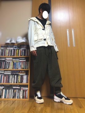 「meanswhile（ミーンズワイル）のアイテム（ジャケット/アウター）」を使った、taka(相互フォロー)さん（メンズ・170cm）の秋コーディネート