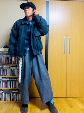 「0-CHO-RUI（レイチョウルイ）のアイテム」を使った、taka(相互フォロー)さん（メンズ・170cm）の冬コーディネート