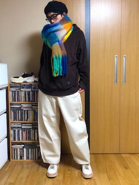 「0-CHO-RUI（レイチョウルイ）のアイテム」を使った、taka(相互フォロー)さん（メンズ・170cm）の冬コーディネート