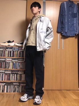 「RYO TAKASHIMA（リョウタカシマ）のアイテム（マウンテンパーカー）」を使った、taka(相互フォロー)さん（メンズ・170cm）の冬コーディネート