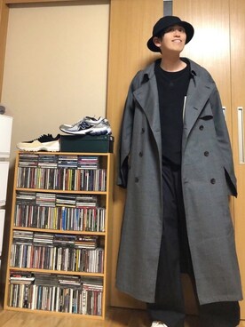 「SHINYAKOZUKA（シンヤコヅカ）のアイテム（スラックス）」を使った、taka(相互フォロー)さん（メンズ・170cm）の春コーディネート