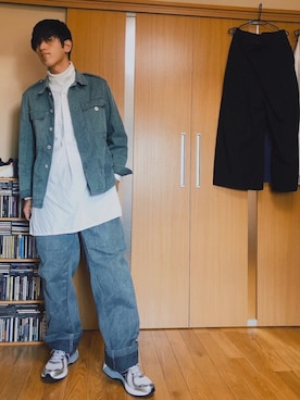 「ミニタリー」｜「アイテム（セットアップ）」を使った、taka(相互フォロー)さん（メンズ・170cm）の春コーディネート