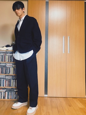 「RYO TAKASHIMA（リョウタカシマ）のアイテム（テーラードジャケット）」を使った、taka(相互フォロー)さん（メンズ・170cm）の春コーディネート