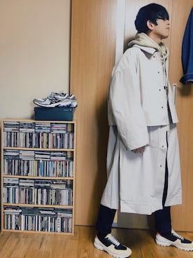 「RYO TAKASHIMA（リョウタカシマ）のアイテム（マウンテンパーカー）」を使った、taka(相互フォロー)さん（メンズ・170cm）の春コーディネート