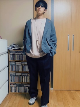 「Sillage（シアージ）のアイテム（ジャケット/アウター）」を使った、taka(相互フォロー)さん（メンズ・170cm）の春コーディネート