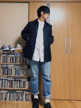 「パラブーツ」｜「アイテム（ブルゾン）」を使った、taka(相互フォロー)さん（メンズ・170cm）の春コーディネート