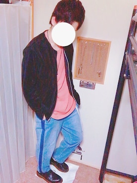 「RAGEBLUE（レイジブルー）のアイテム（ノーカラージャケット）」を使った、ふわってぃーさん（メンズ・177cm）の春コーディネート