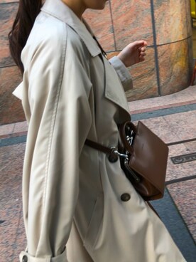 Retro Girl レトロガール のトレンチコート ベージュ系 を使った人気ファッションコーディネート Wear