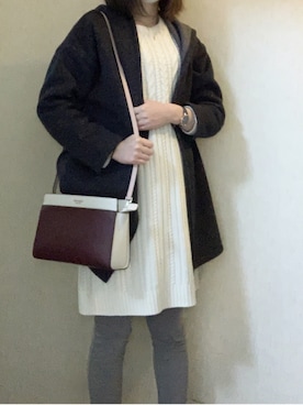 「grove（グローブ）のアイテム（レッグウェア）」を使った、とっぽんさん（レディース・164cm）の冬コーディネート