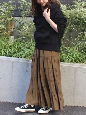 fujiさん（レディース・154cm）の冬コーディネート