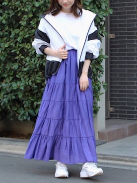 「平成最後のWEARISTAセンバツ」｜「アイテム（スカート）」を使った、fujiさん（レディース・154cm）の春コーディネート
