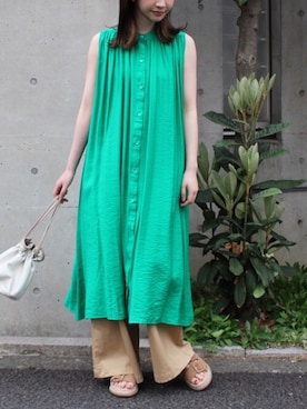 fujiさん（レディース・154cm）の春コーディネート