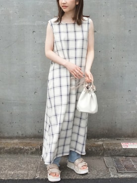 fujiさん（レディース・154cm）の夏コーディネート