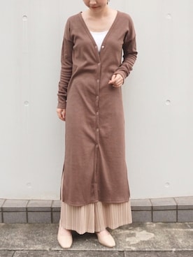 「PURE BRIGHT（ピュアブライト）のアイテム」を使った、fujiさん（レディース・154cm）の秋コーディネート