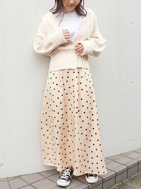 「PURE BRIGHT（ピュアブライト）のアイテム」を使った、fujiさん（レディース・154cm）の秋コーディネート