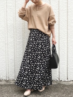 「PURE BRIGHT（ピュアブライト）のアイテム」を使った、fujiさん（レディース・154cm）の秋コーディネート