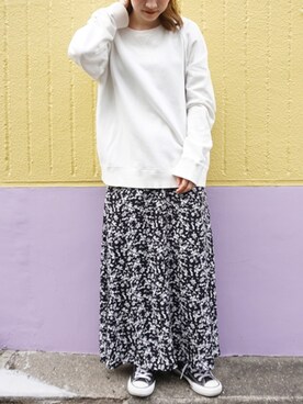 「PURE BRIGHT（ピュアブライト）のアイテム」を使った、fujiさん（レディース・154cm）の秋コーディネート