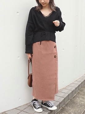 「PURE BRIGHT（ピュアブライト）のアイテム」を使った、fujiさん（レディース・154cm）の秋コーディネート