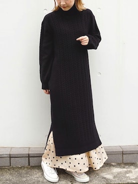 「PURE BRIGHT（ピュアブライト）のアイテム」を使った、fujiさん（レディース・154cm）の冬コーディネート