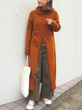 fujiさん（レディース・154cm）の冬コーディネート