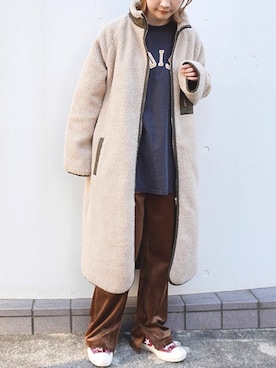 fujiさん（レディース・154cm）の冬コーディネート