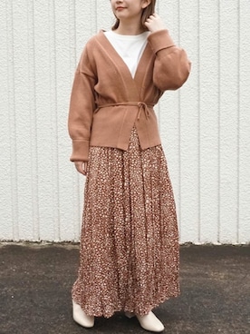 fujiさん（レディース・154cm）の冬コーディネート